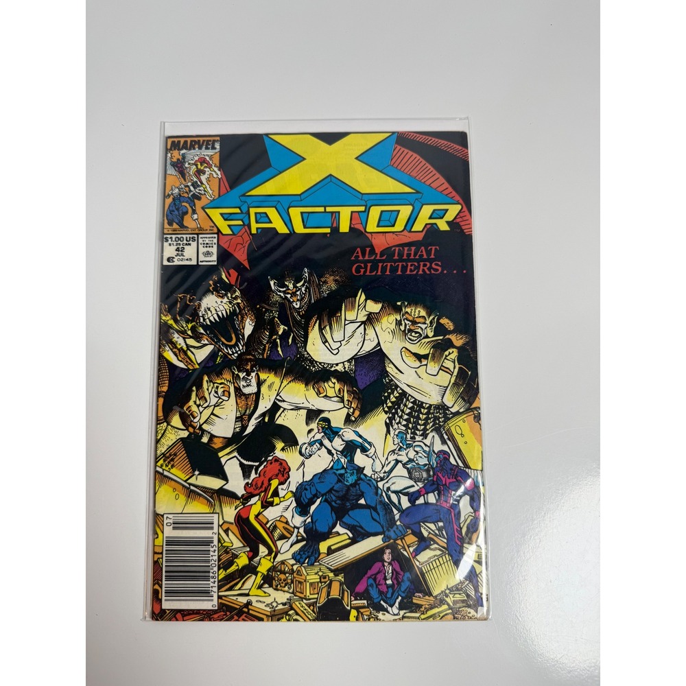 Marvel X-Factor 42 1989 Arthur Adams Art Beast Iceman Cyclops Jean Grey Comic